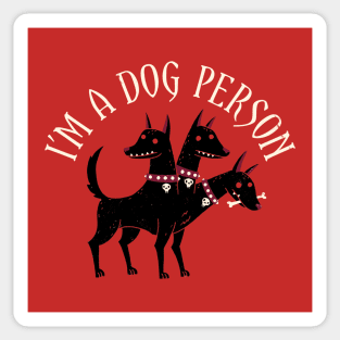 I'm A Dog Person Sticker